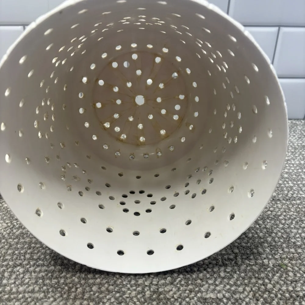 Vintage Lawnware Blow Mold Patio Planter Pot Saucer Drilled Holes Unfinished 8